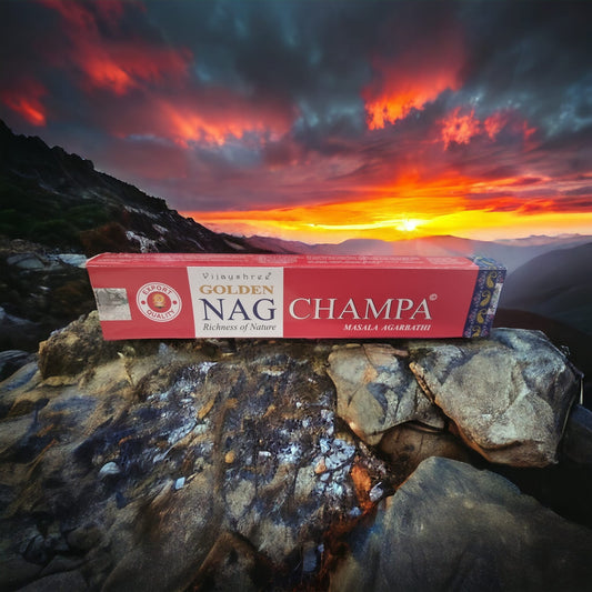 Vijayshree Golden Nag Champa Incense Sticks: Elevate Your Senses - Auras Workshop  -  Incense -   - Cyprus & Greece