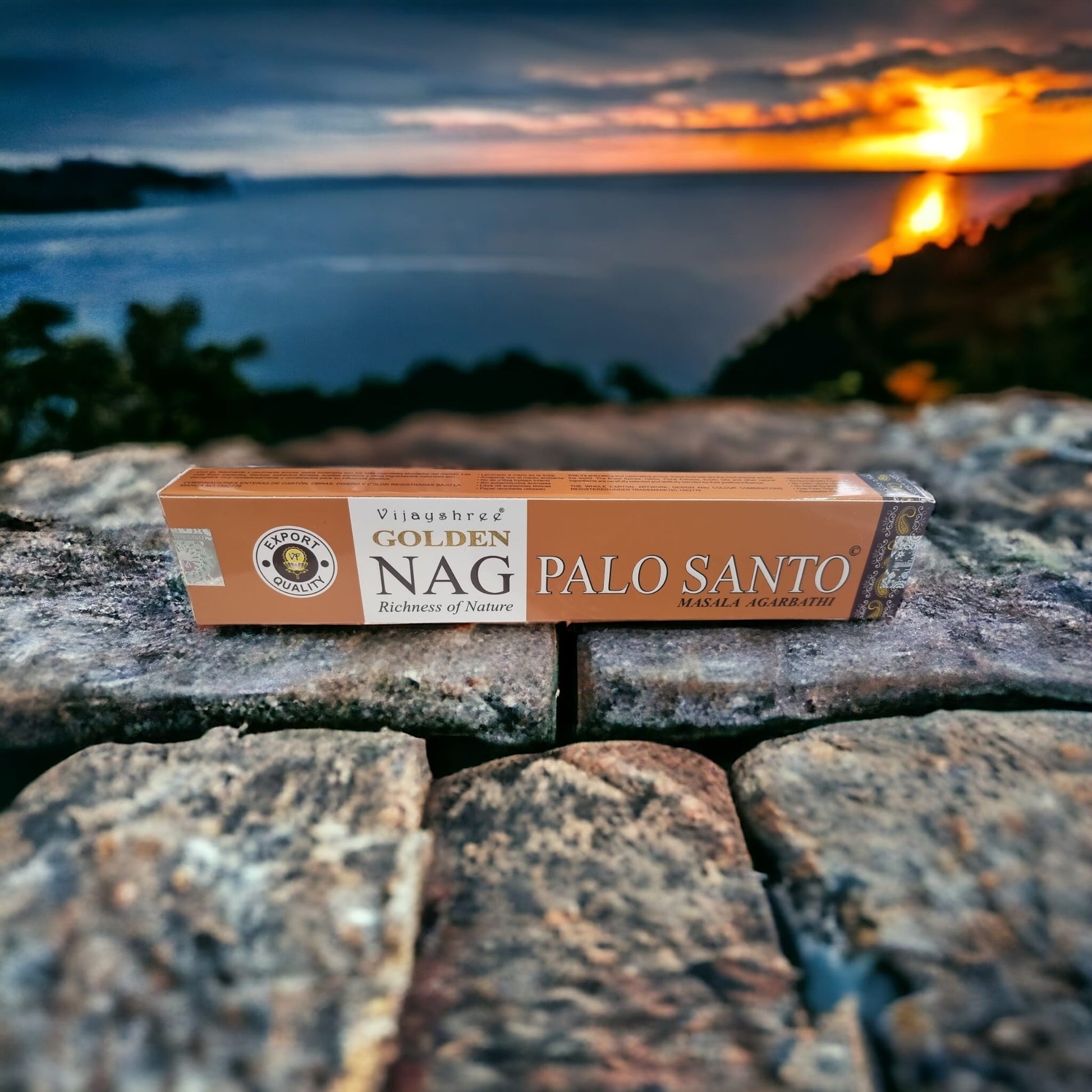 Vijayshree Golden Nag Palo Santo Incense Sticks - Auras Workshop  -  Incense -   - Cyprus & Greece