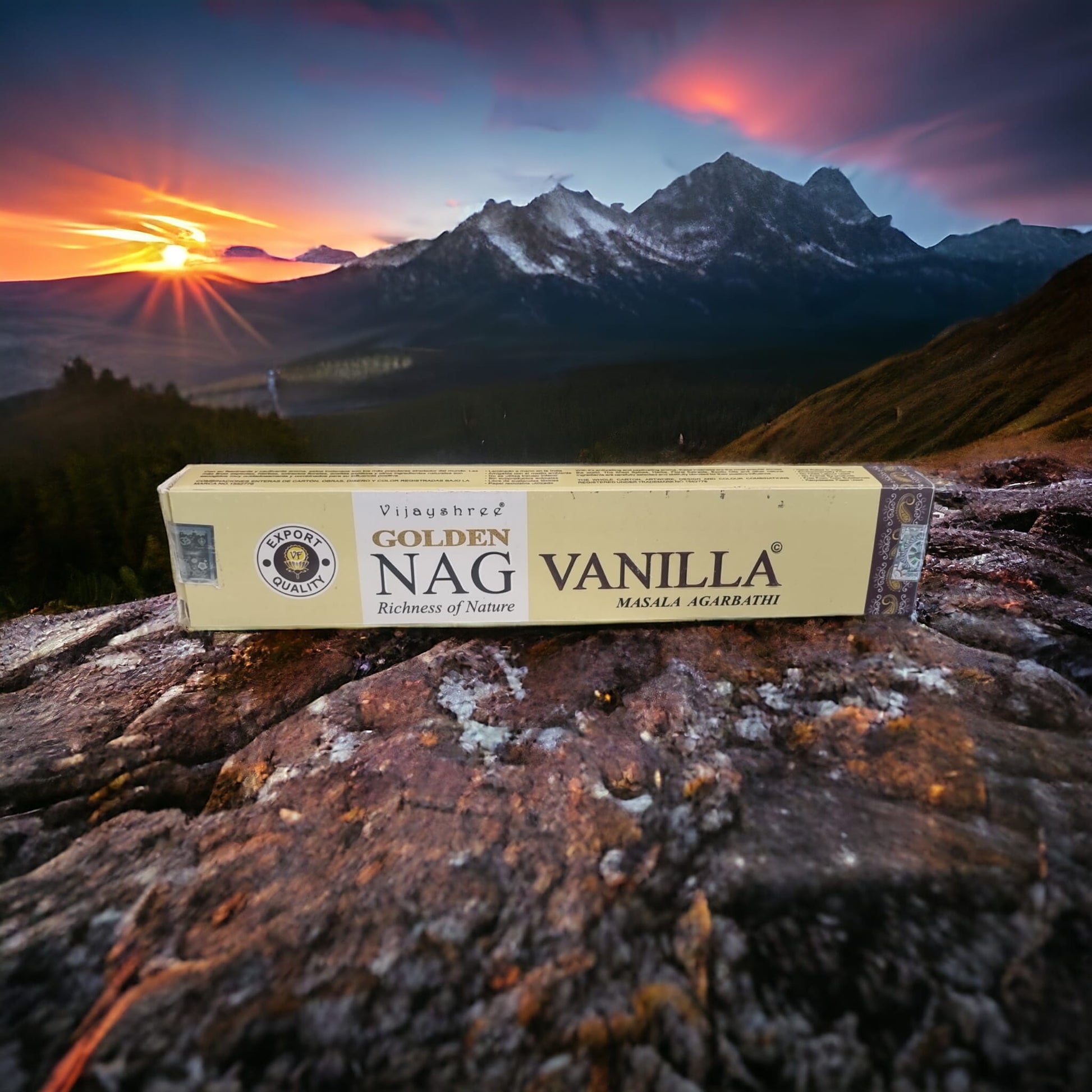 Vijayshree Golden Nag Vanilla Incense Sticks - Auras Workshop  -  Incense -   - Cyprus & Greece