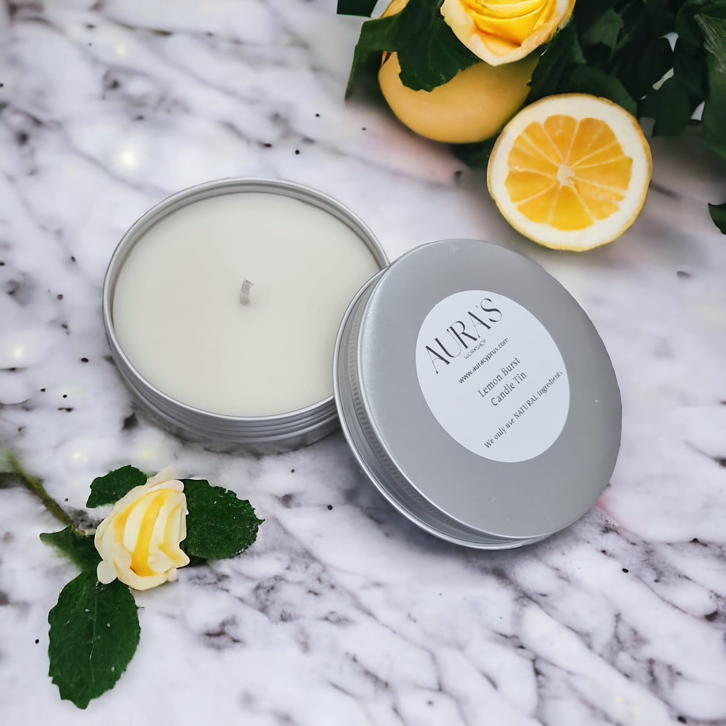 Lemon Burst Candle Tin