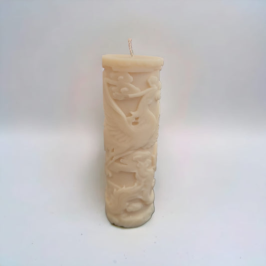 Chinese Phoenix Style Candle Vanilla Cream Scent