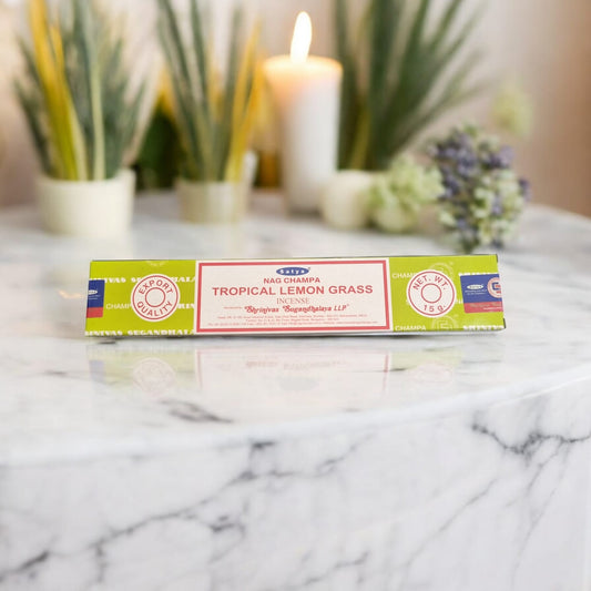 Tropical Lemon Grass Nag Champa Satya Incense Sticks