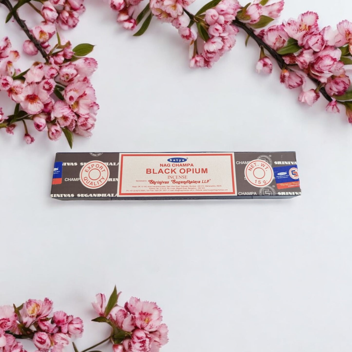 Black Opium Nag Champa Satya Incense Sticks