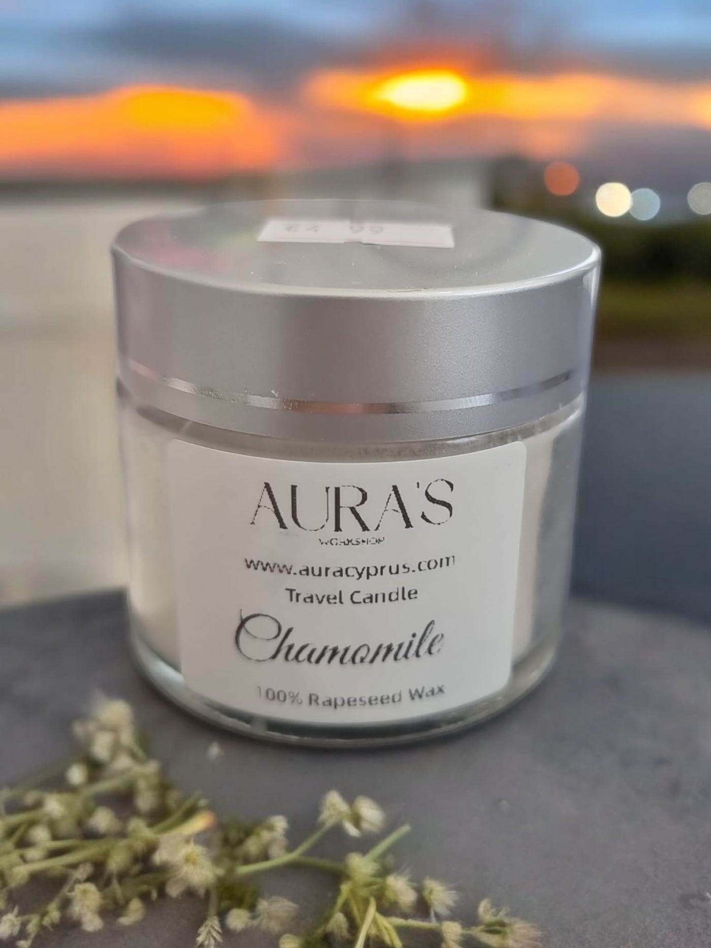 Chamomile Travel Candle