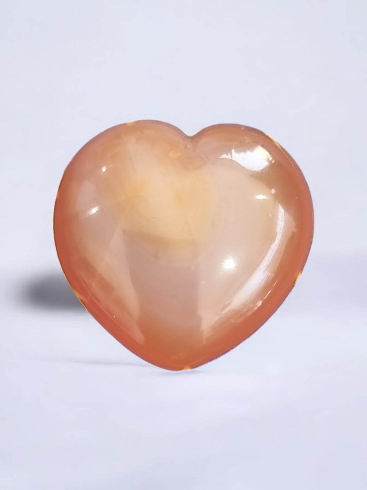 Carnelian Agate Heart Crystal