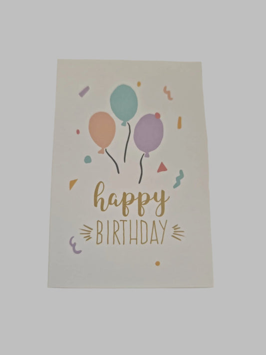 Happy Birthday Greeting Cards (Various Designs)