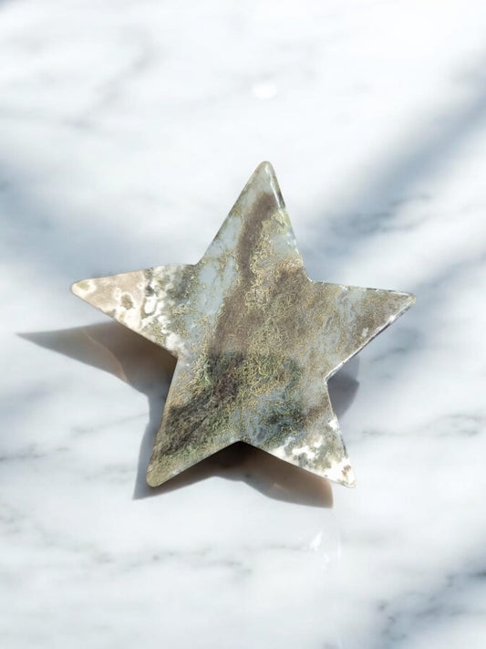 Moss Agate Star Crystal