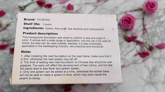 🐝 Natural Beeswax Sheets x10