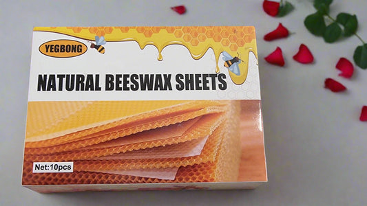 🐝 Natural Beeswax Sheets x10