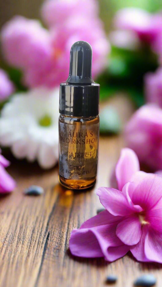 🌿 Cajeput Essential Oil – 10ml (with Dripper)
