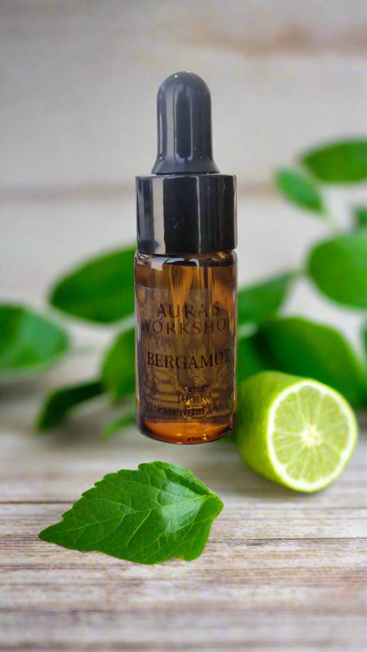 ✨  🍋 Bergamot Essential Oil – 10ml (with Dripper)