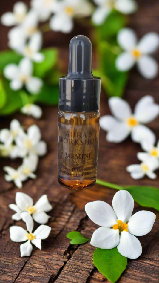 🌸 Jasmine Essential Oil – 10ml (with Dripper)