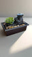 Arti Fountain with Plant & LED Light – Battery Operated Desktop Water Feature