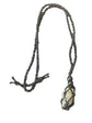 Raw Pyrite Crystal Macramé Black Necklace – Abundance, Confidence & Prosperity Crystal Jewellery
