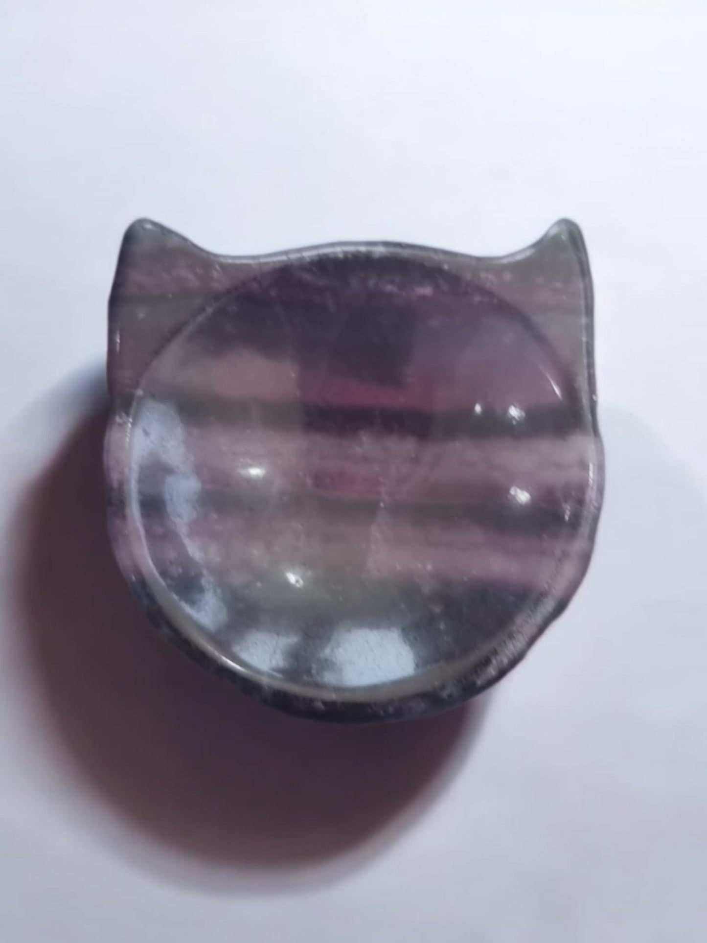 Cat Purple Fluorite Crystal