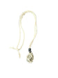 Raw Pyrite Crystal Macramé Necklace – Abundance, Confidence & Prosperity Crystal Jewellery