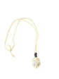 Raw Jade Crystal Macramé White Necklace – Luck, Abundance & Harmony Crystal Jewellery