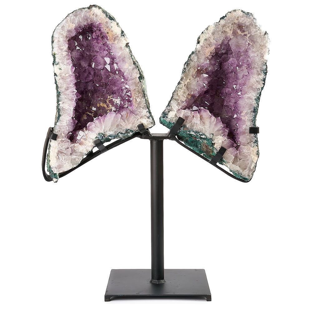 Amethyst Butterfly with Metal Base 13.2kg - Auras Workshop Auras Workshop