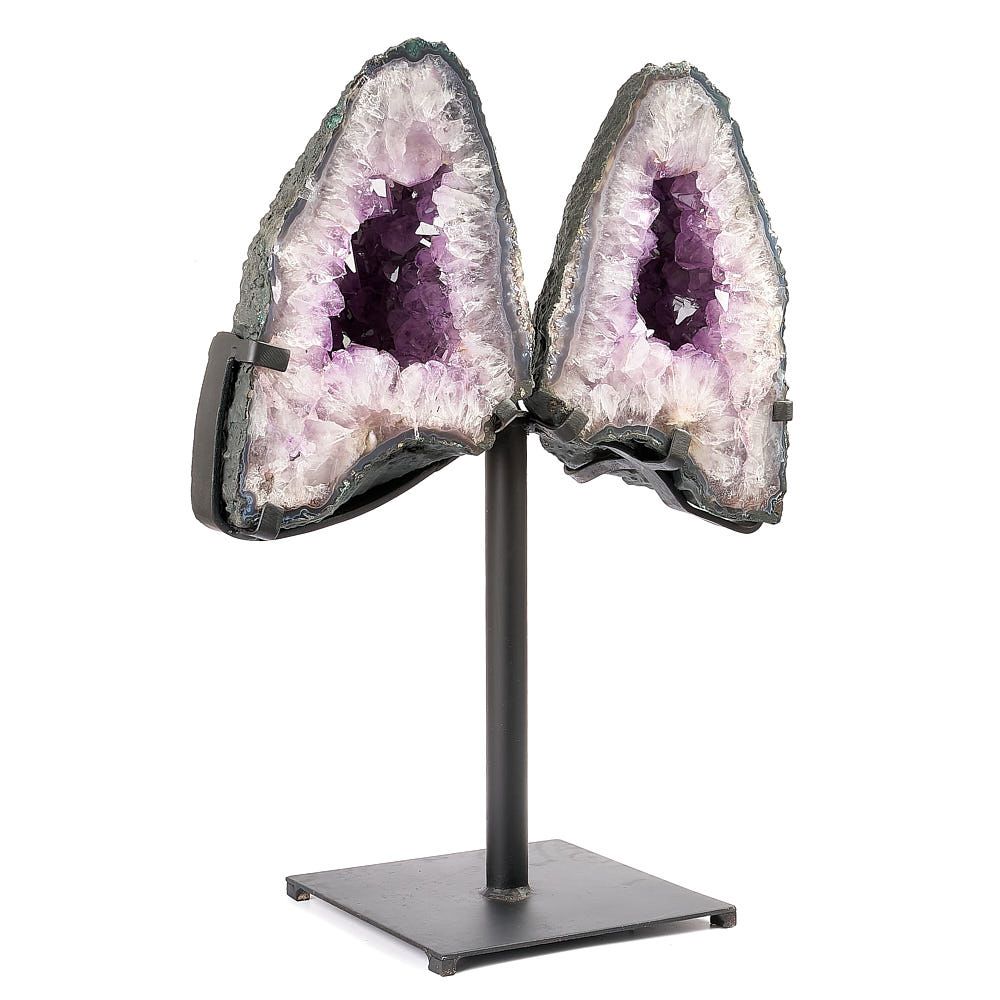 Amethyst Butterfly with Metal Base 13.65kg - Auras Workshop Auras Workshop