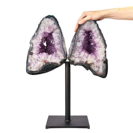 Amethyst Butterfly with Metal Base 13.65kg - Auras Workshop Auras Workshop