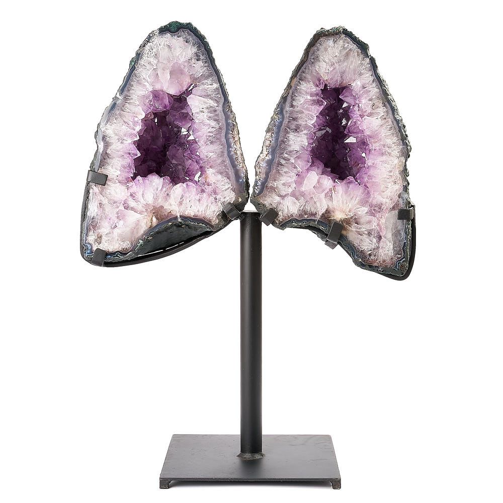 Amethyst Butterfly with Metal Base 13.65kg - Auras Workshop Auras Workshop