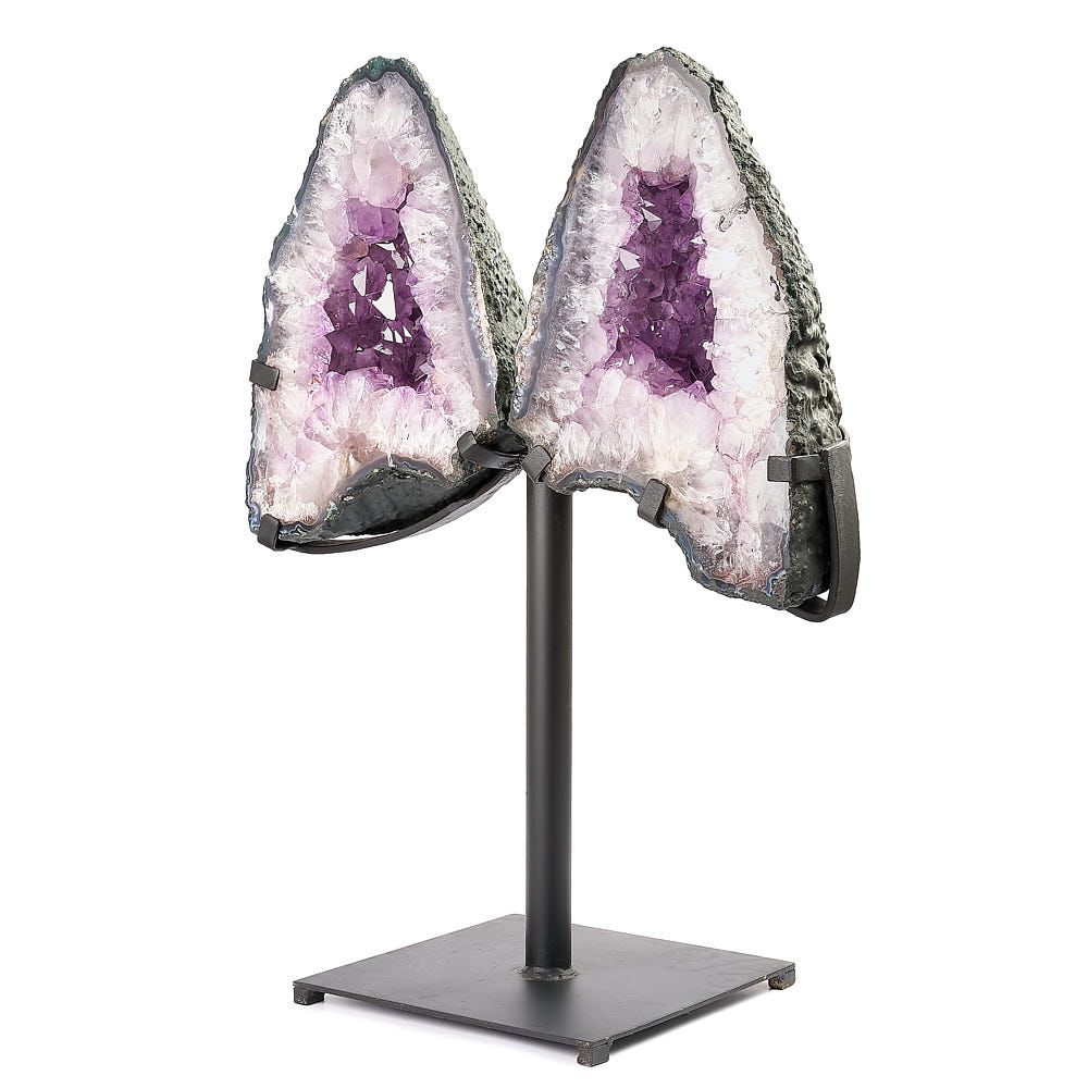 Amethyst Butterfly with Metal Base 13.65kg - Auras Workshop Auras Workshop