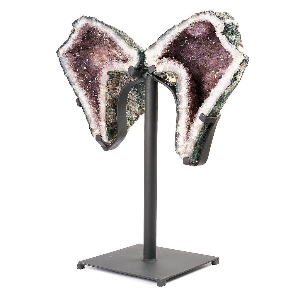 Amethyst Butterfly with Metal Base 9.35kg - Auras Workshop Auras Workshop