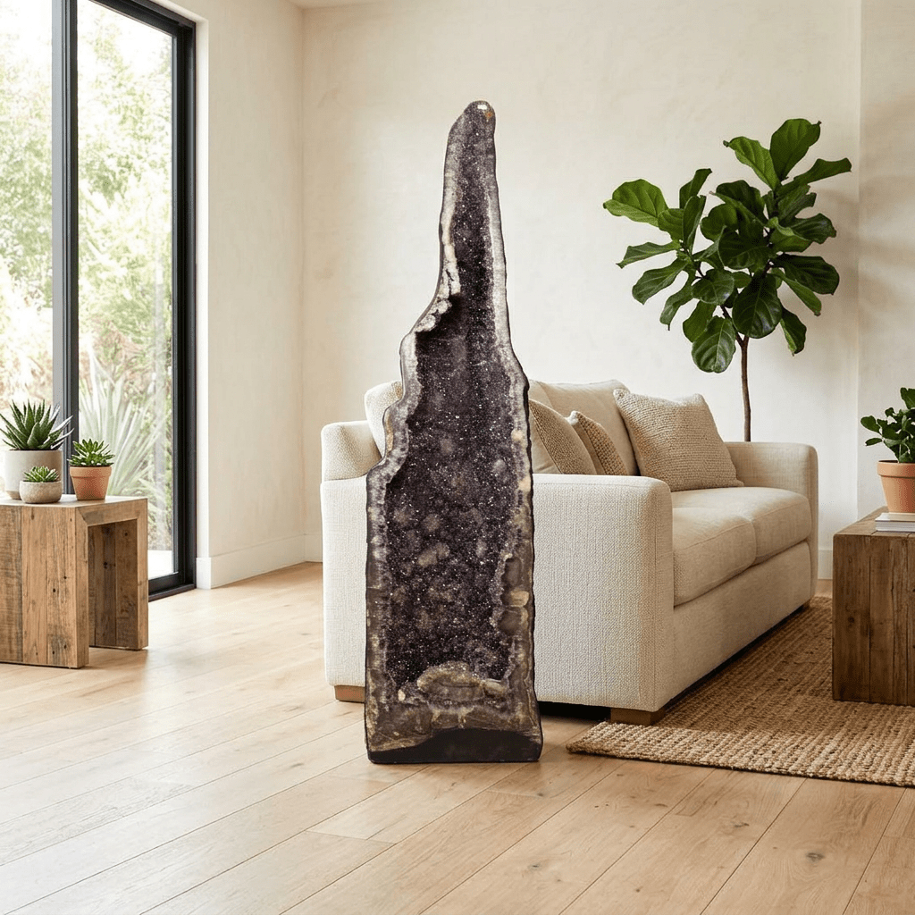 Amethyst Cathedral Geode – 128 cm Tall, 64 kg - Auras Workshop Auras Workshop