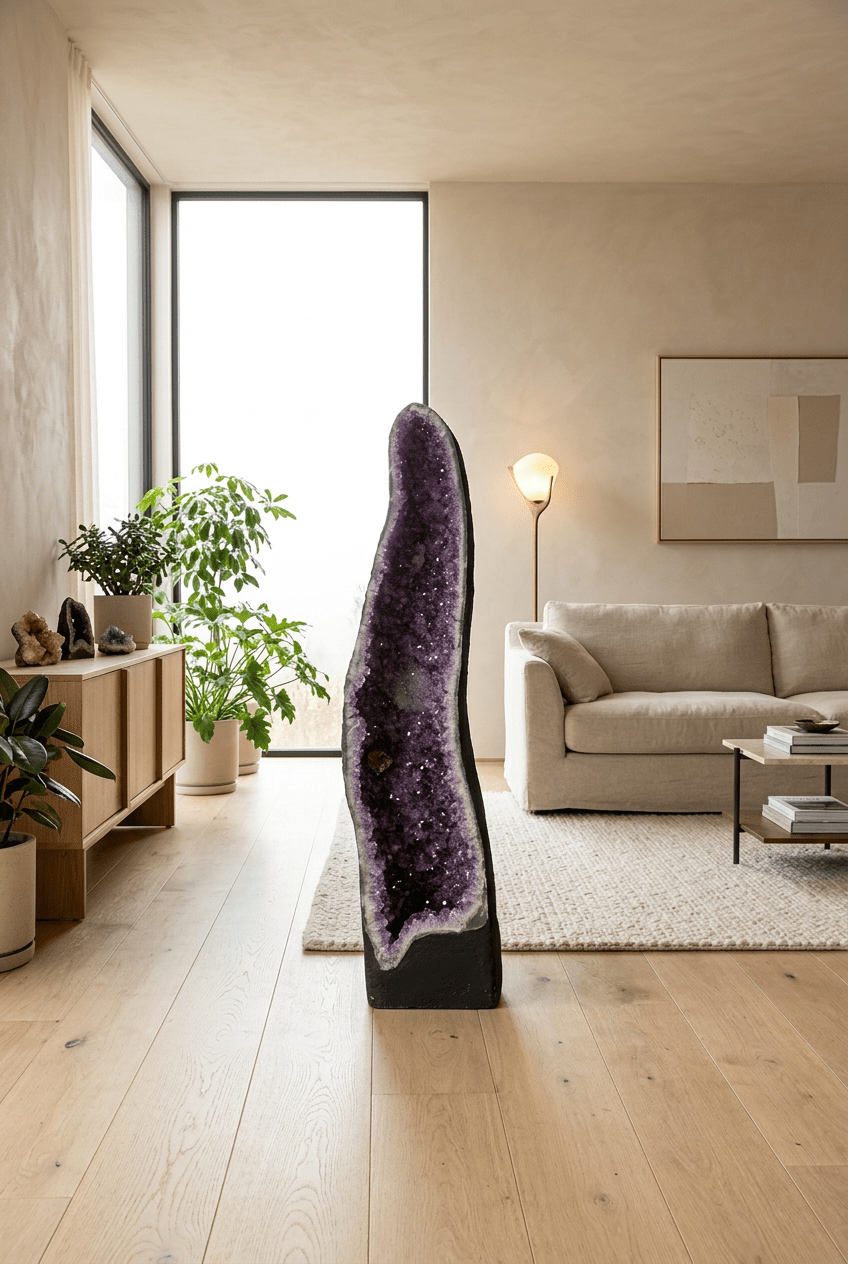 Amethyst Cathedral Geode – 170 cm Tall, 148 kg