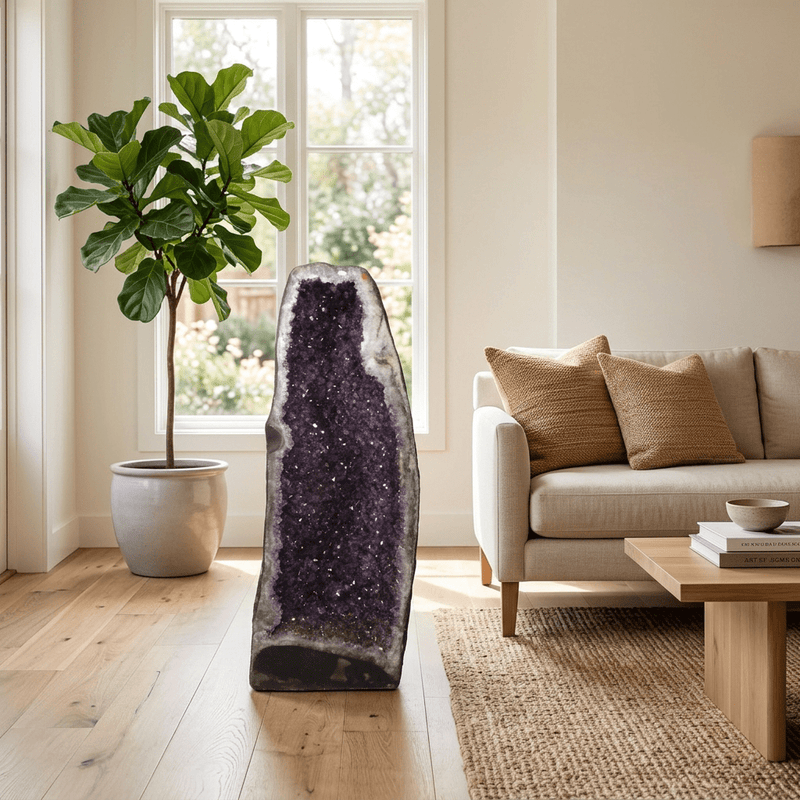 Amethyst Cathedral Geode – 89 cm Tall, 66 kg