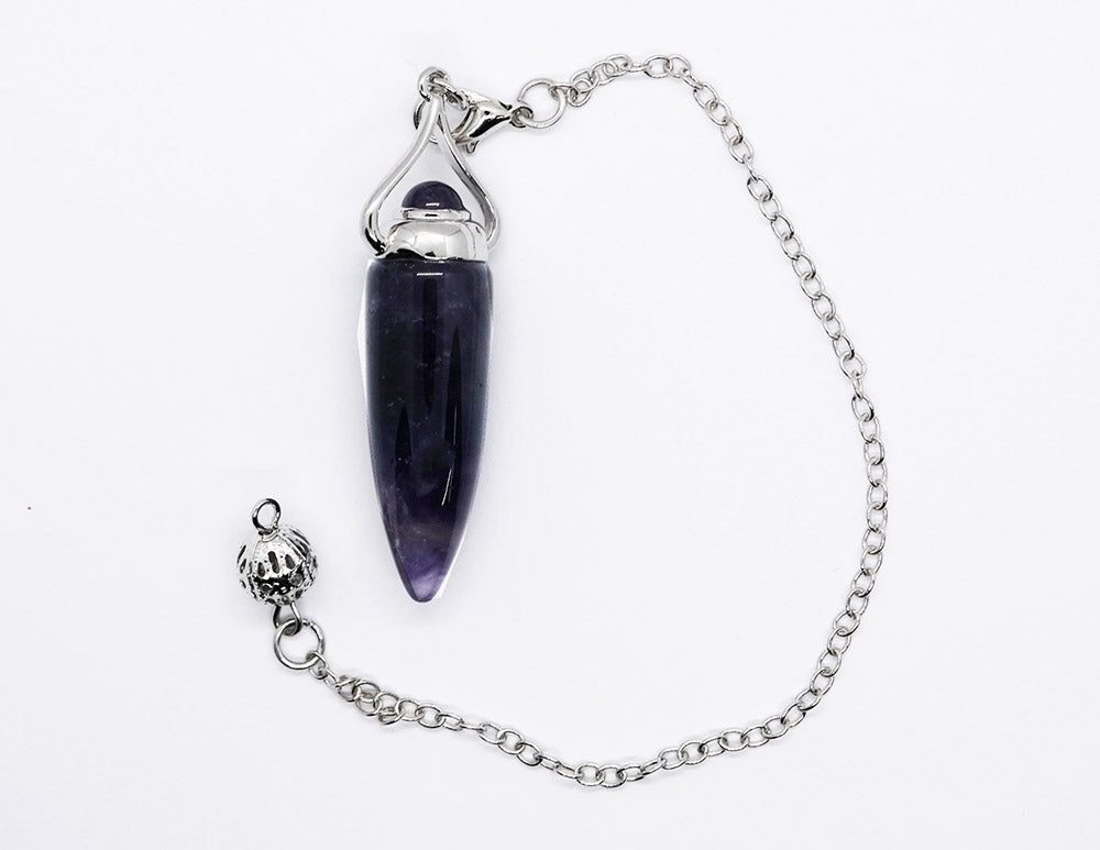 Amethyst Crystal Pendulum – Healing Dowsing Pendulum for Spiritual Guidance - Auras Workshop Auras Workshop