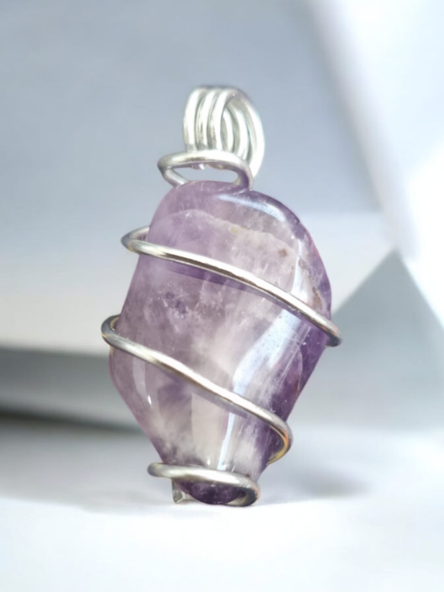 Amethyst Crystal Wire Pendent - Auras Workshop Auras Workshop