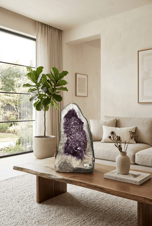 Amethyst Geode – 24 × 42 cm, 16.2 kg - Auras Workshop Auras Workshop