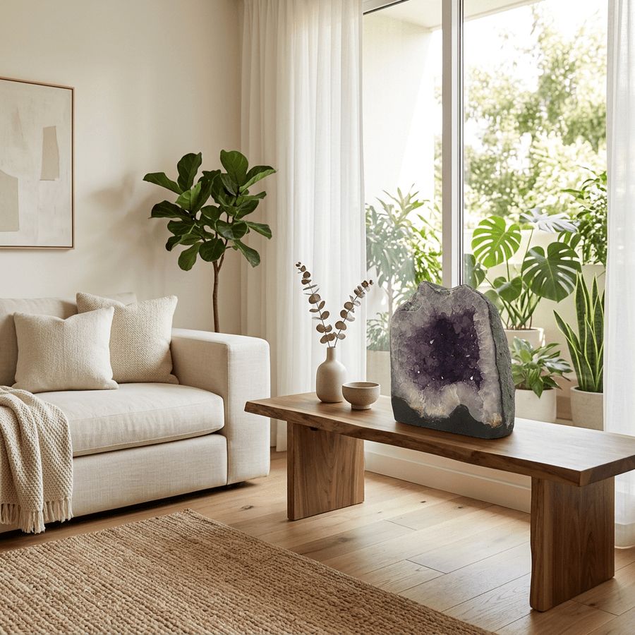 Amethyst Geode – 28 × 31 cm, 17 kg
