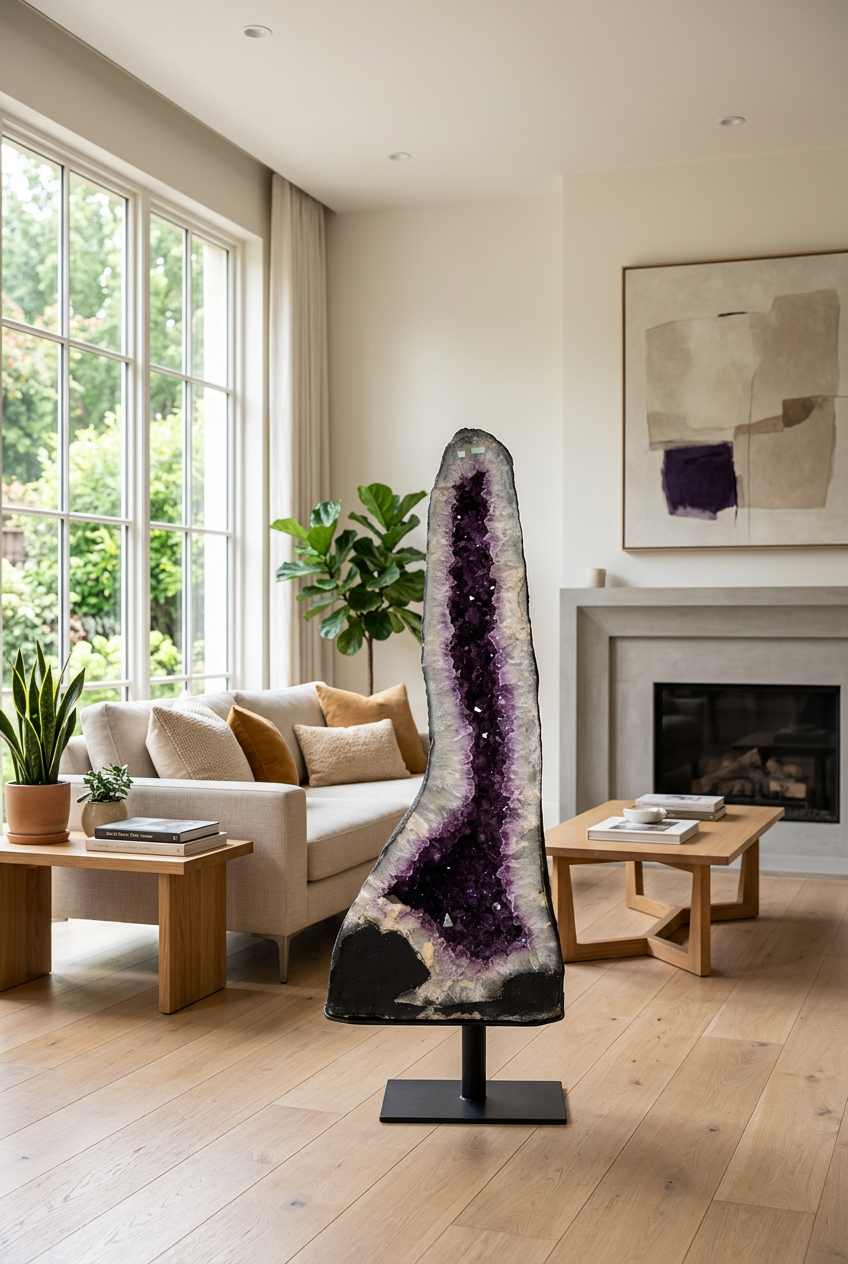 Amethyst Cathedral Geode – 90 cm Tall, 73.06 kg