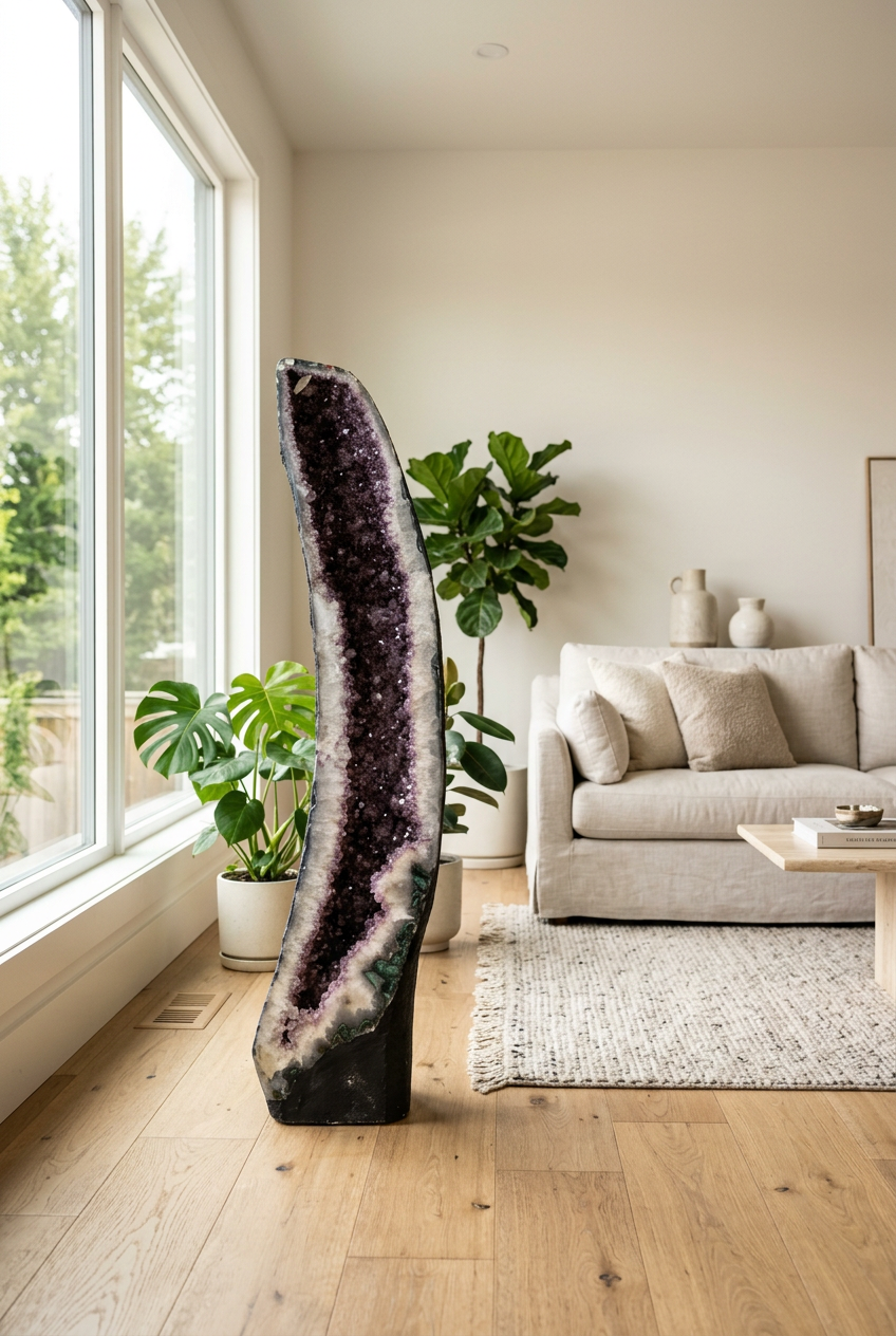Amethyst Cathedral Geode – 136 cm Tall, 64 kg