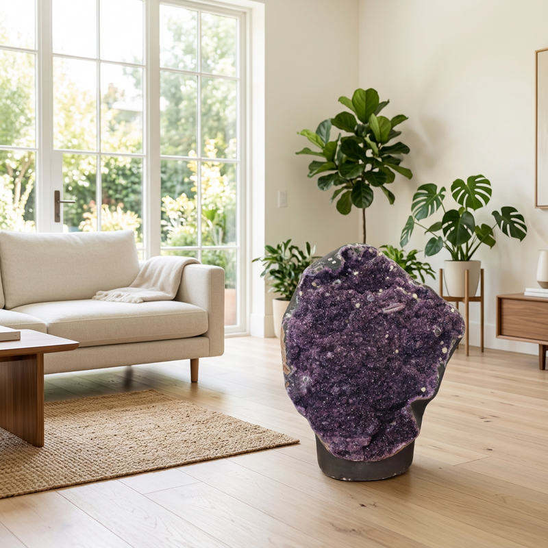 Giant Amethyst Geode – 104 × 140 cm, 558 kg