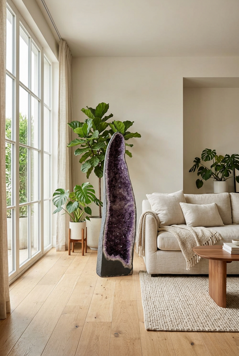 Amethyst Cathedral Geode – 172 cm Tall, 161 kg