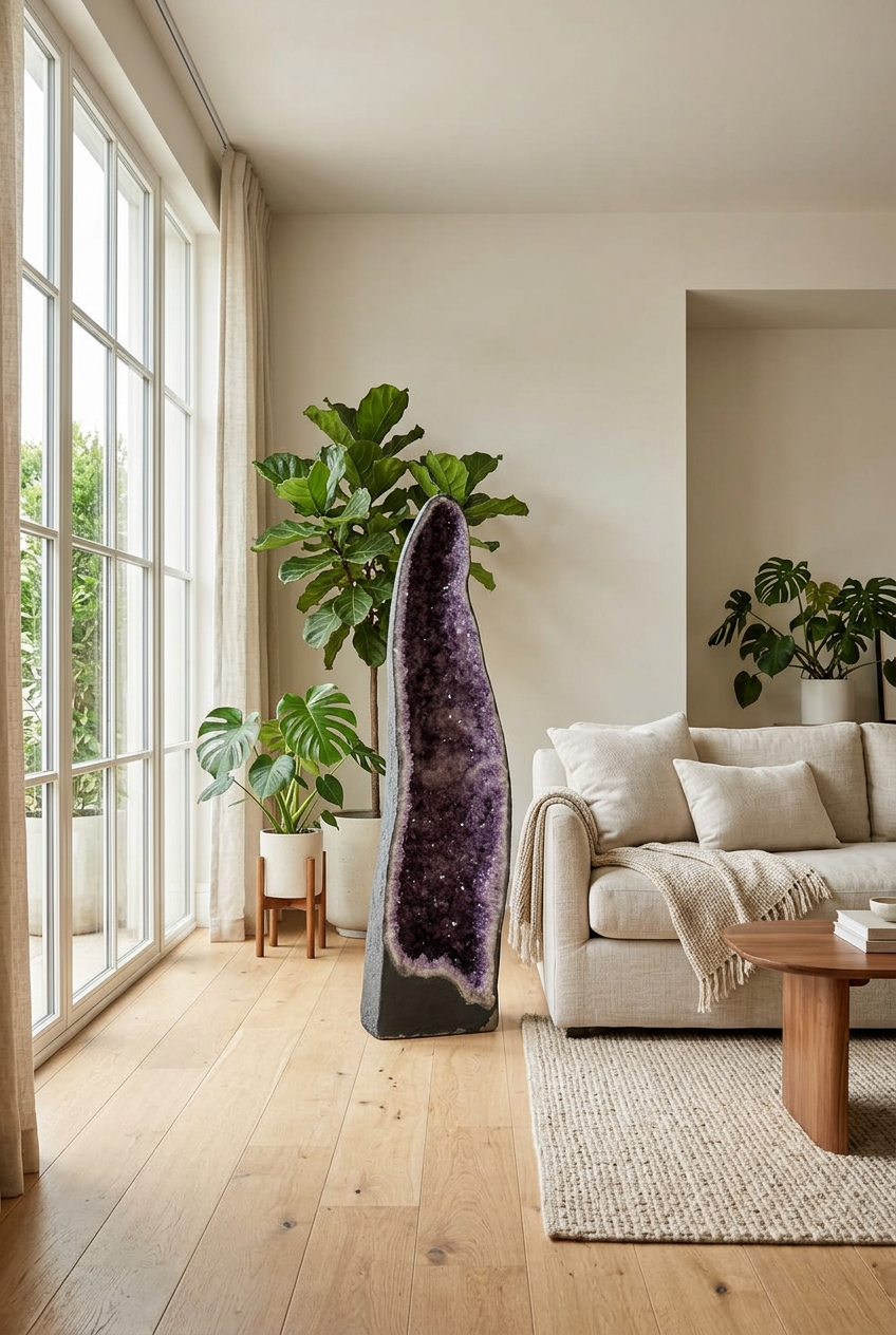 Amethyst Cathedral Geode – 172 cm Tall, 161 kg