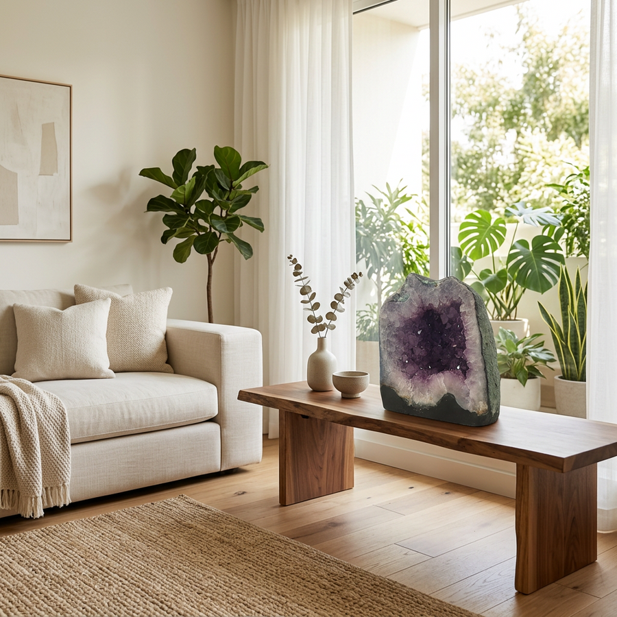 Amethyst Geode – 28 × 31 cm, 17 kg