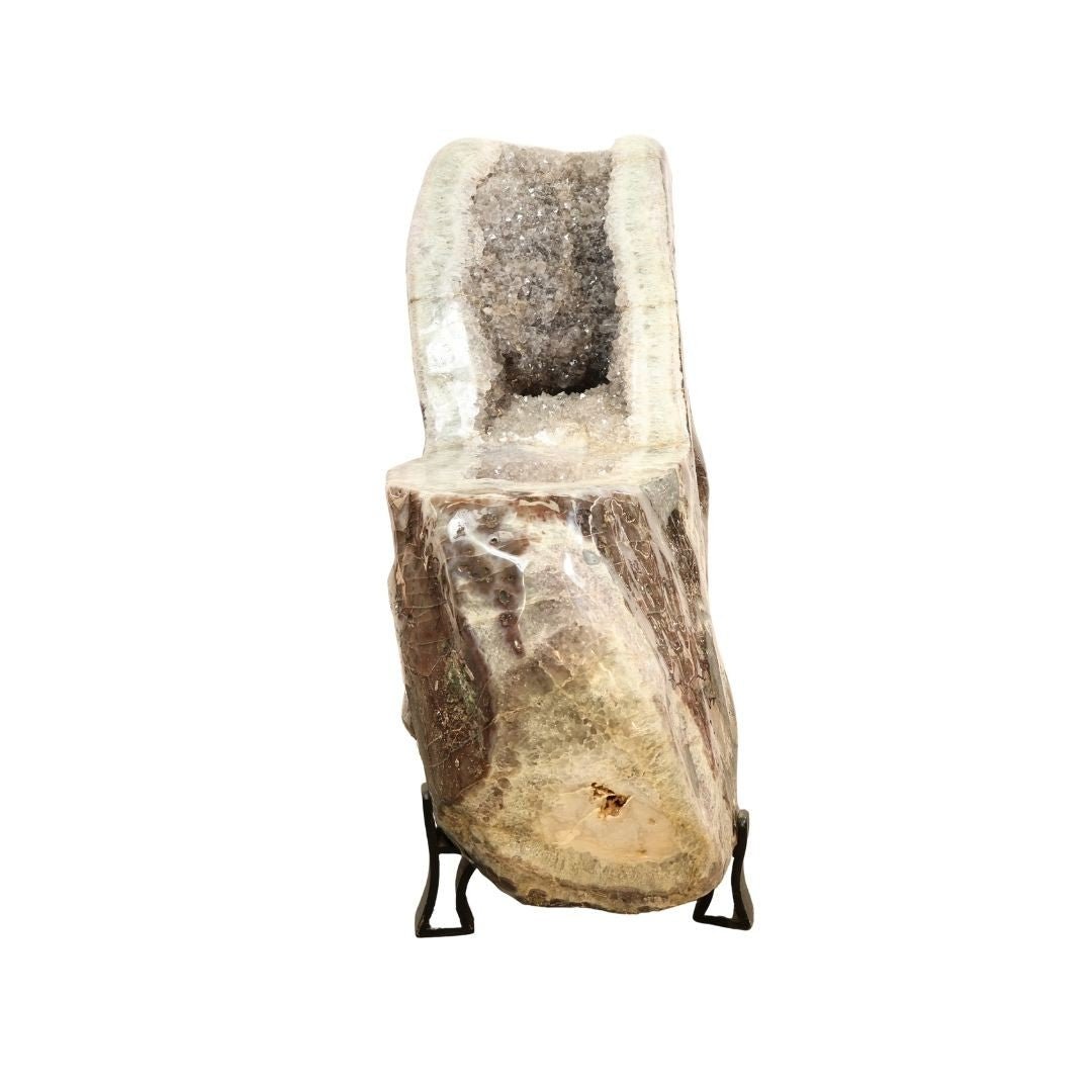 Amethyst Geode Throne Chair – 54–113 cm, 507 kg - Auras Workshop Auras Workshop