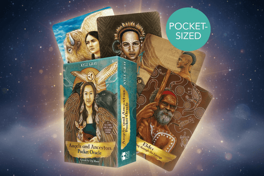 Angels and Ancestors Pocket Oracle Cards: A 55 - Card Deck and Guidebook - Auras Workshop Auras Workshop