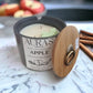 Apple Cinnamon Scented Candle in Ceramic Jar - Auras Workshop Auras Workshop