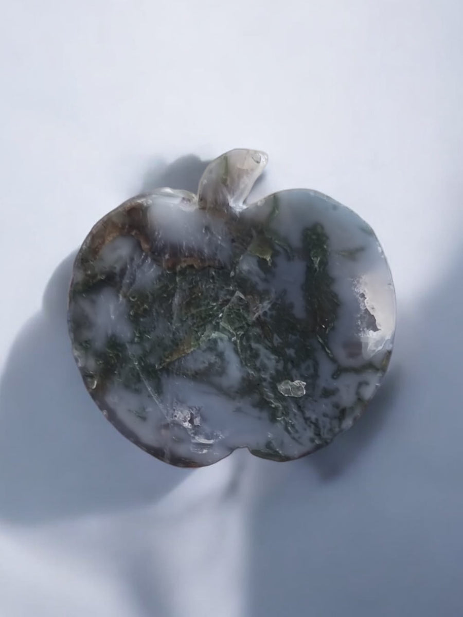 Apple Moss Agate Crystal