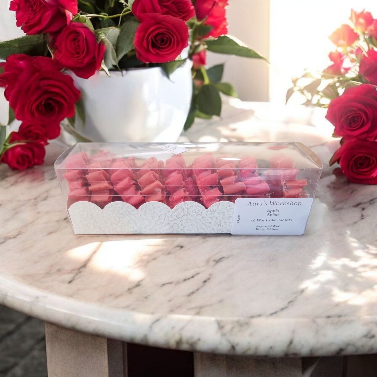 🍎 Apple Spice Wardrobe Tablets x9 – Rapeseed Wax with Cloves | Home Edition - Auras Workshop Auras Workshop