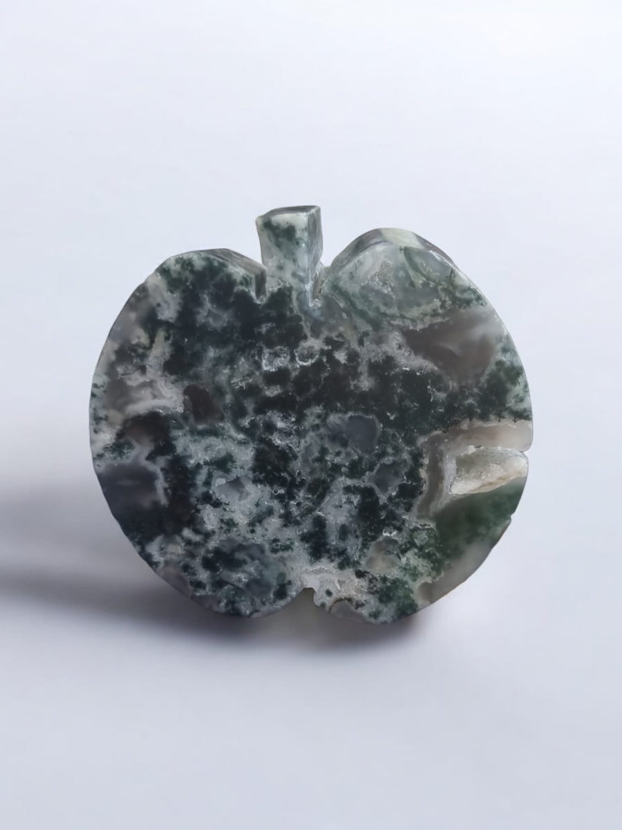 Apple Thick Moss Agate Crystal