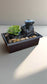 Arti Fountain with Plant & LED Light – Battery Operated Desktop Water Feature - Auras Workshop Auras Workshop