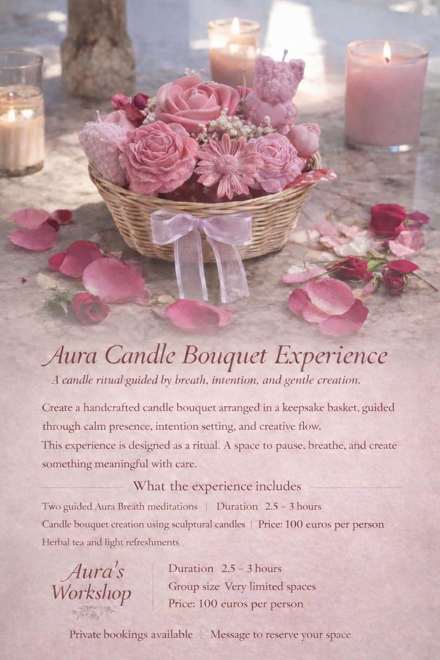 Aura Candle Bouquet Experience Workshop
