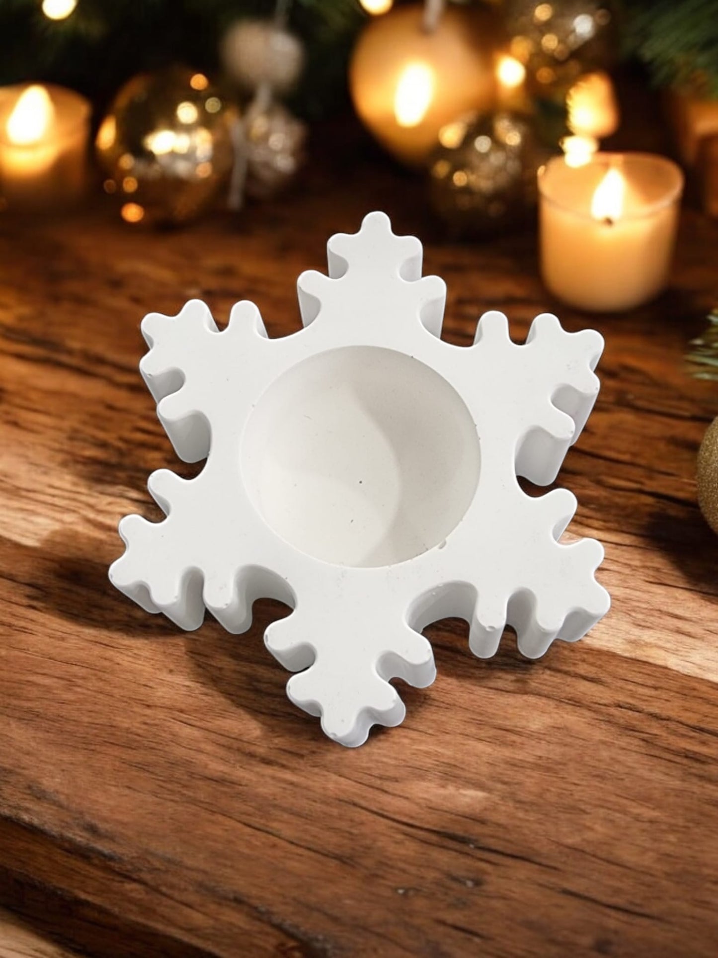 Aura's Christmas Snowflake Tea light Holder - Auras Workshop Auras Workshop