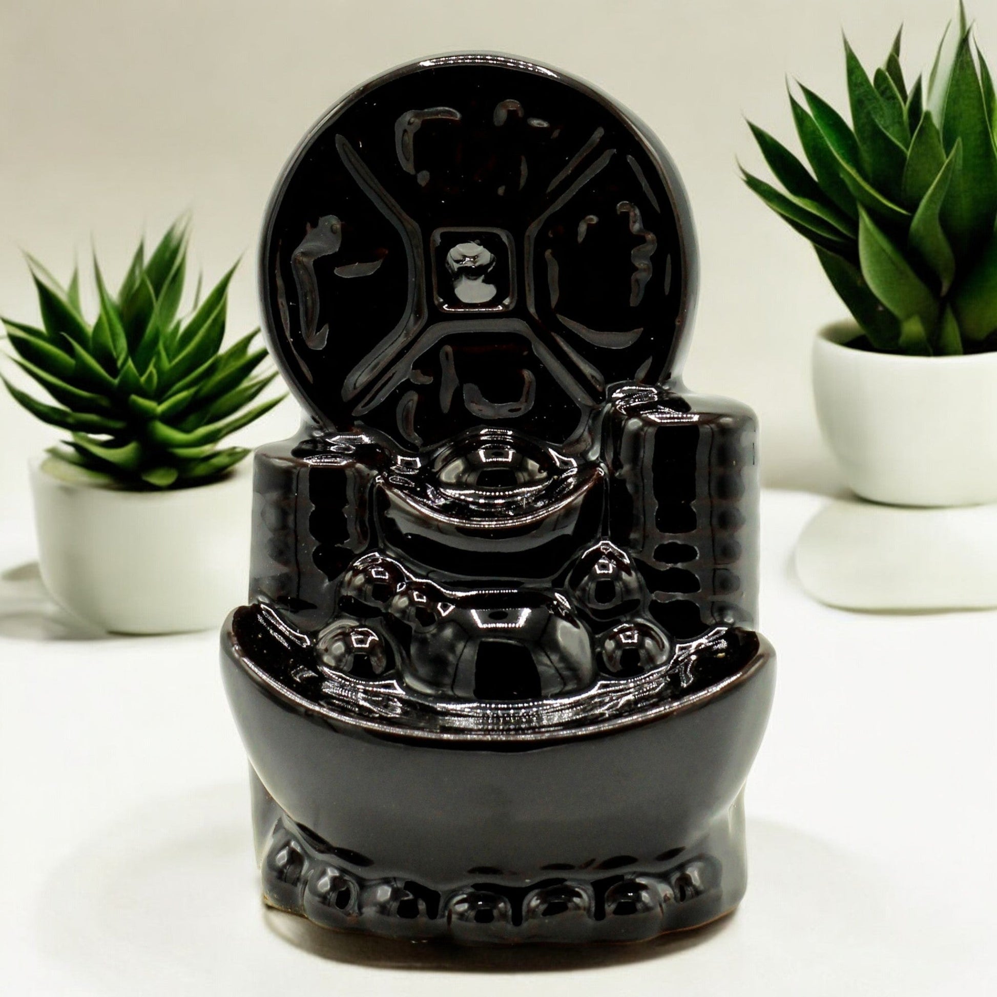 Backflow Incense Burner - Ancient Chinese Coin - Auras Workshop Auras Workshop